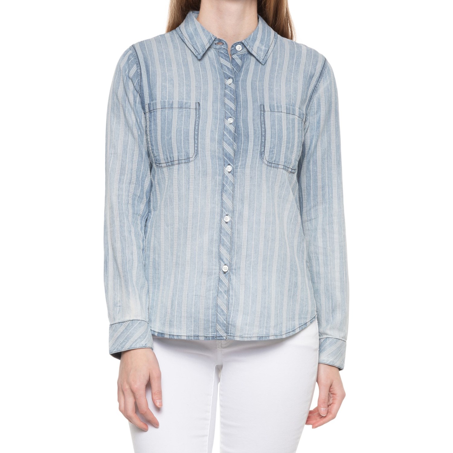 dylan Bleached Chambray Work Shirt (For Women) Save 37