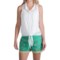 8332U_7 dylan Border Reversible Shorts (For Women)