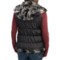 9311X_2 dylan Faux-Fur Reversible Vest - Attached Hood, Insulated (For Women)