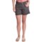 8334A_5 dylan Haute Herringbone Twill Shorts - Linen-Cotton (For Women)