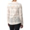 126WP_2 dylan Lariat Lace T-Shirt - Long Sleeve (For Women)
