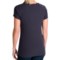 8336D_2 dylan Romantic Rib Shirt - Lace Trim, Stretch Rayon, Short Sleeve (For Women)