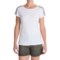 8333F_3 dylan Shoulder Studded T-Shirt - Short Sleeve (For Women)