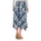 418DR_2 dylan Vintage Ranch Plaid Midi Skirt (For Women)