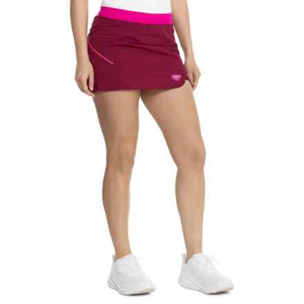 Dynafit Alpine Pro 2-in-1 Running Skirt - Built-In Liner Shorts in Beet Red