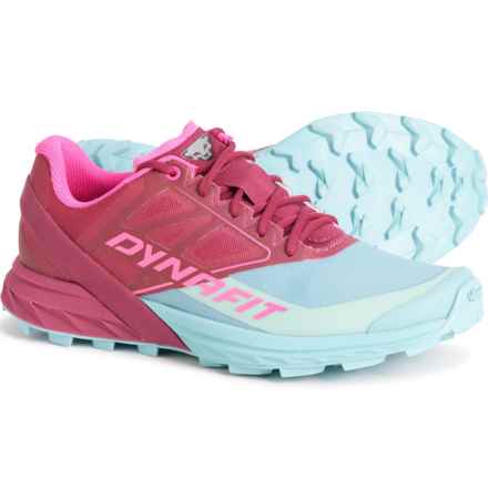 Dynafit Alpine Trail Running Shoes (For Women) in Beet Red/Marine Blue