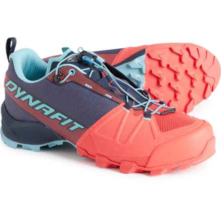 Dynafit Transalper Hiking Shoes (For Women) in Hot Coral/Blueberry