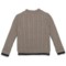 444CA_2 E of M Mock Neck Cardigan Sweater - Zip Front (For Little Boys)
