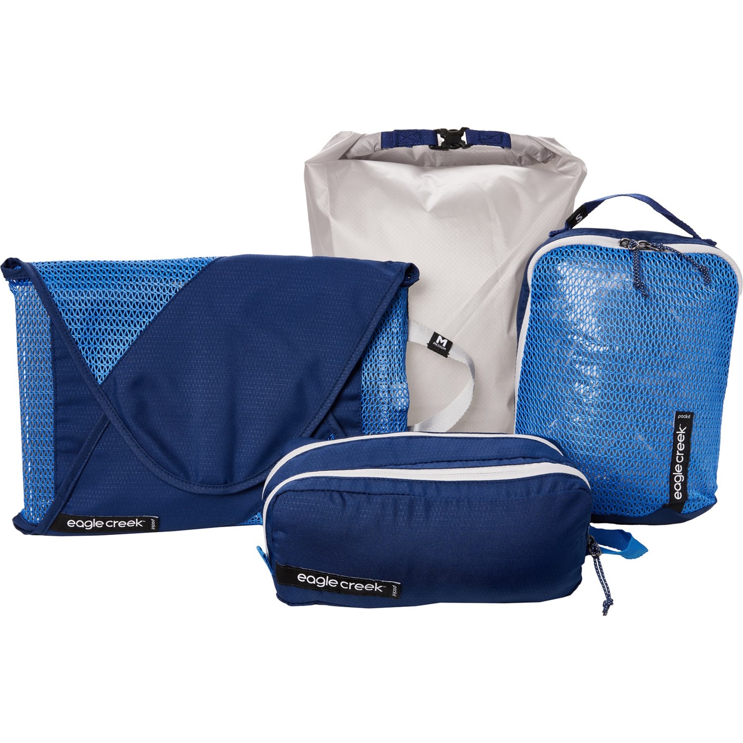 Eagle Creek Pack It Weekender Set 4 Piece Az Blue Grey Save 66