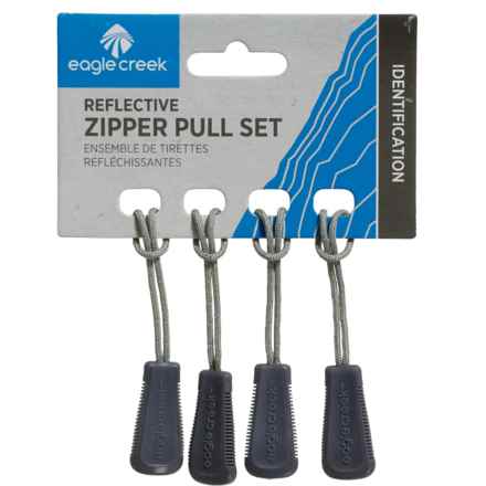 Eagle Creek Reflective Zipper Pull Set - 4-Piece in Graphite