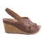 149CP_4 Earth Aries Sandals - Leather, Wedge Heel (For Women)