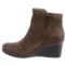 112VX_5 Earth Cardinal Ankle Boots - Nubuck, Wedge Heel (For Women)