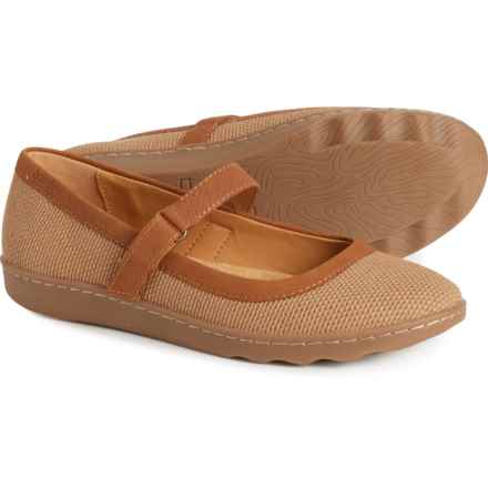earth® Lorali Mary Jane Flats (For Women) in Dark Natural