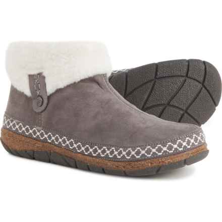 Earth Origins Everlyn Comfort Zip Boots (For Women) in Grey Brick/Off White
