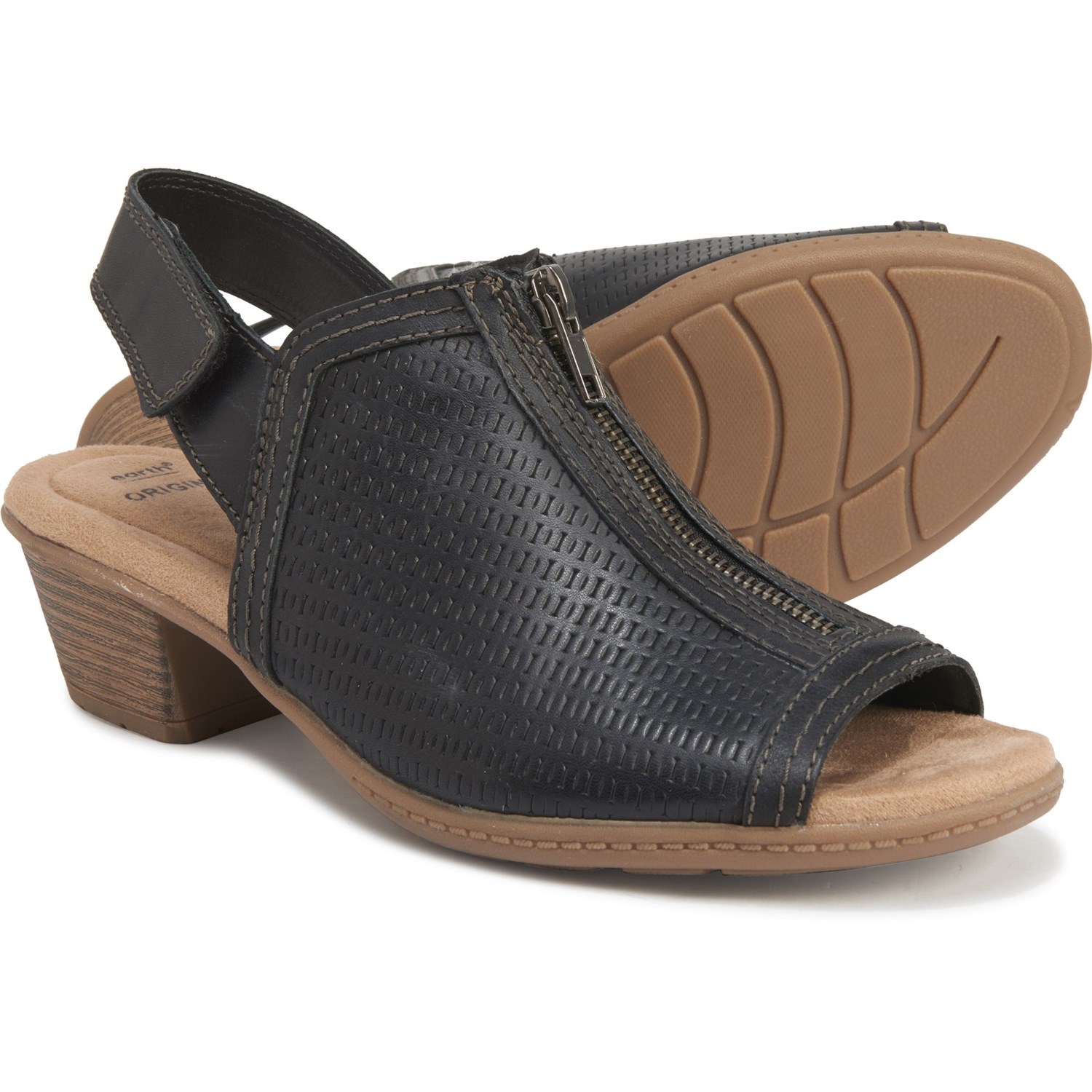 earth origins black sandals