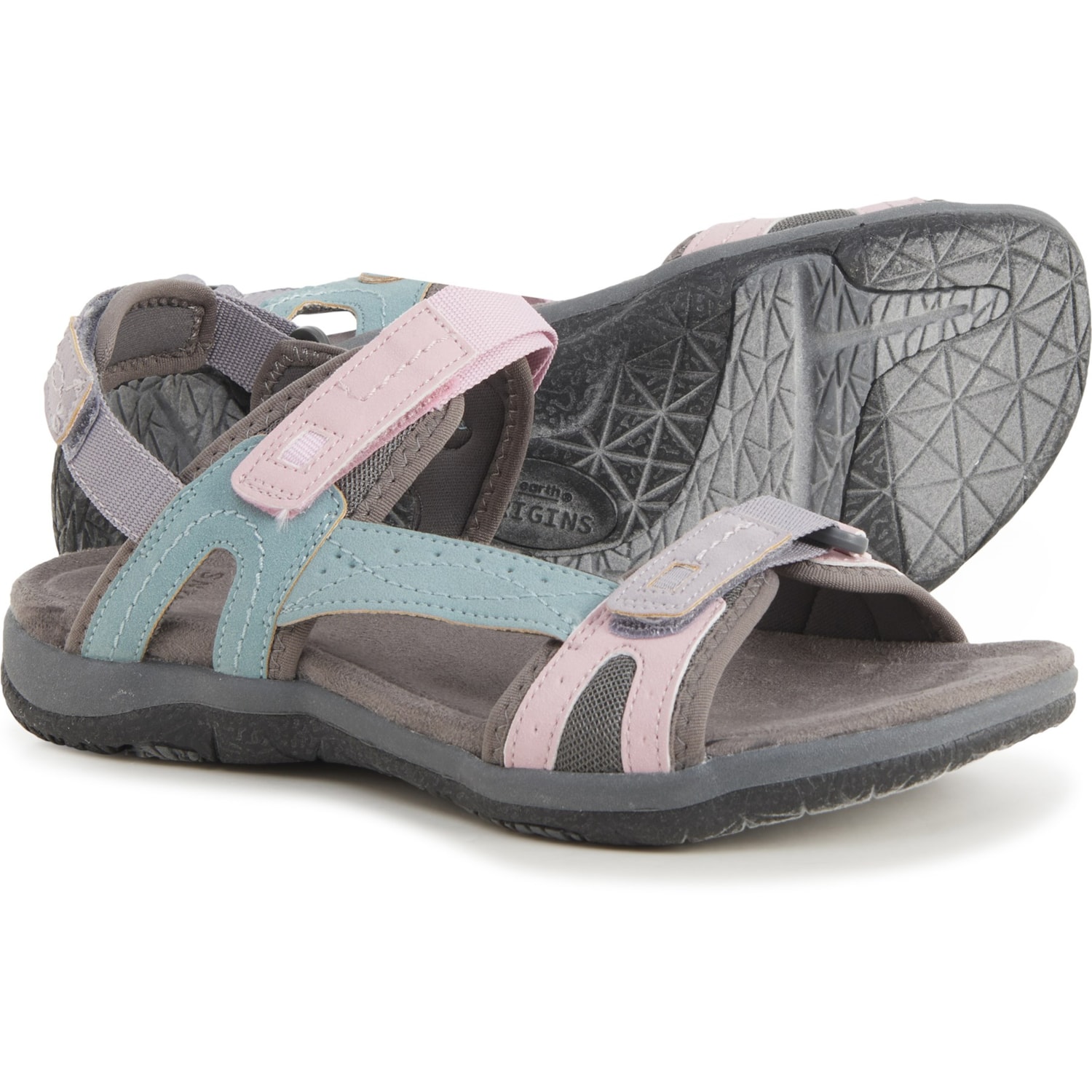 thumbnail interactive-video image 1 of Earth Origins Stacy Brown Women's Closed-Toe Sport Sandals (New Without Box) 1 of 2