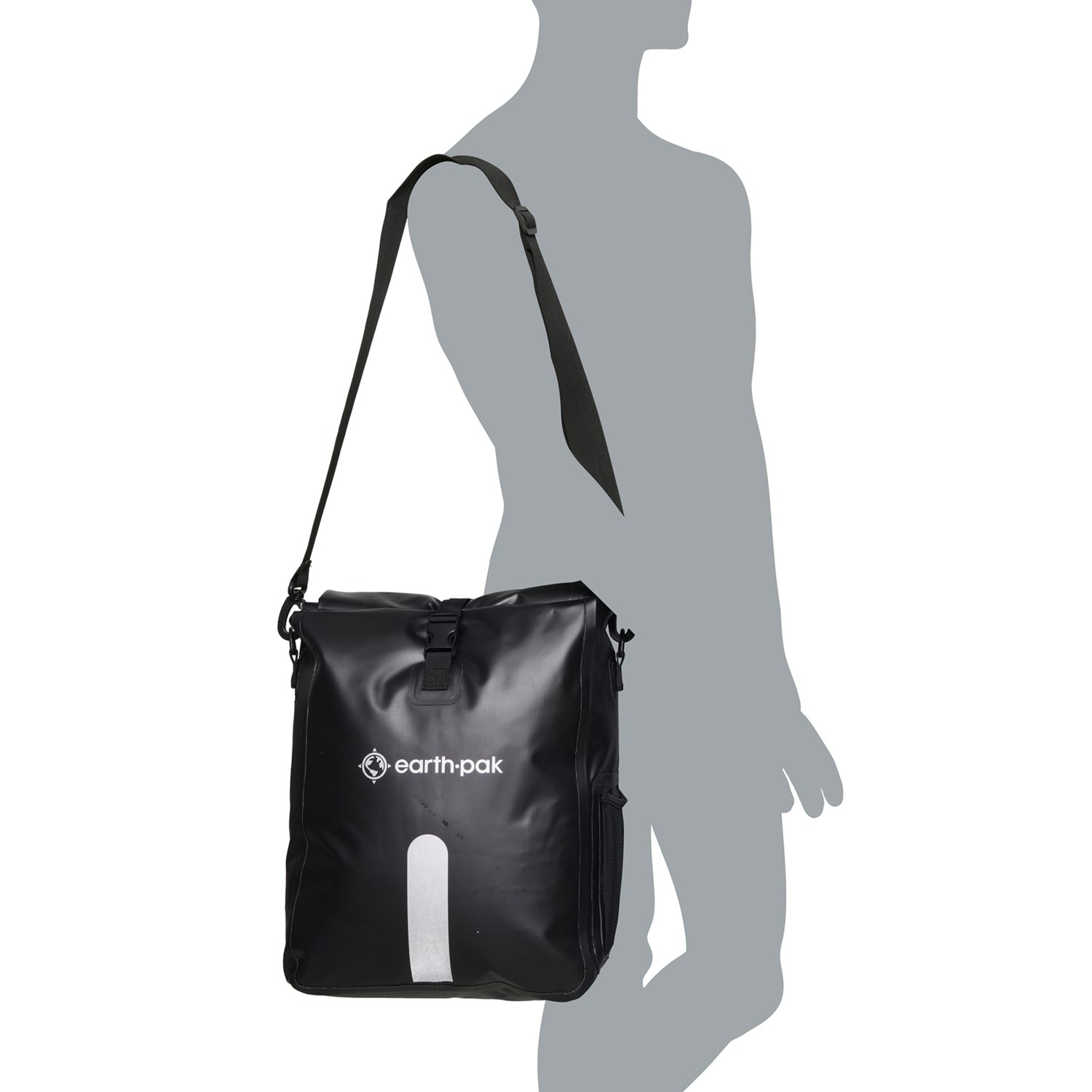 Earth Pak 20 L Single Bike Pannier Shoulder Bag Waterproof Save 40