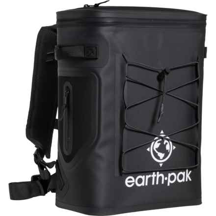 Earth Pak Loch Series 24-Can Cooler Backpack - Black in Black