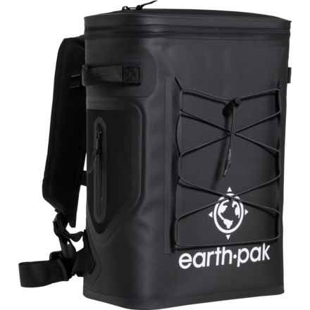 Earth Pak Loch Series 35-Can Cooler Backpack - Black in Black