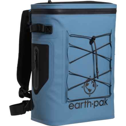 Earth Pak Loch Series 35-Can Cooler Backpack in Arctic Blue