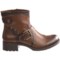 6580A_3 Earth Redwood Ankle Boots - Leather, Zip-Up (For Women)