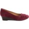 7701V_4 Earth Teaberry Pumps - Leather, Wedge Heel (For Women)