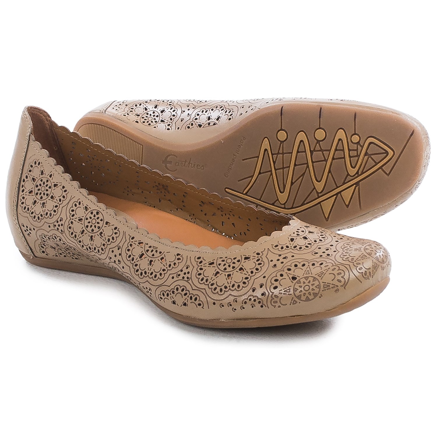 Earthies Bindi Leather Ballet Flats (For Women) - Save 57%