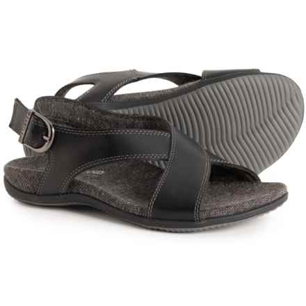 Eastland Coastal Crisscross Slingback Sandals - Leather (For Women) in Black
