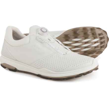 ECCO BIOM® Hybrid-3 Dritton BOA® Golf Shoes - Waterproof, Leather (For Men) in White Concrete Dritton