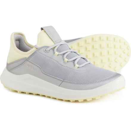 ECCO Core Golf Cleats (For Women) in Concrete/Sherbert