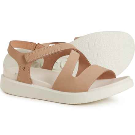 ECCO Flowt Sandals - Leather (For Women) in Nude