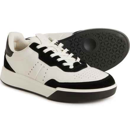 ECCO Made in Europe Street Court Sneakers - Leather (For Men) in Black/White