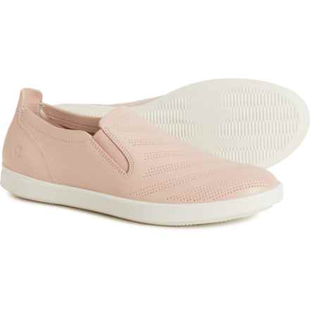 ECCO Made in Portugal Travel Slip-On Sneakers - Leather (For Women) in Rose Dust