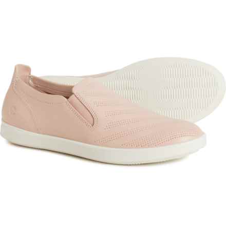 ECCO Made in Portugal Travel Slip-On Sneakers - Leather (For Women) in Rose Dust