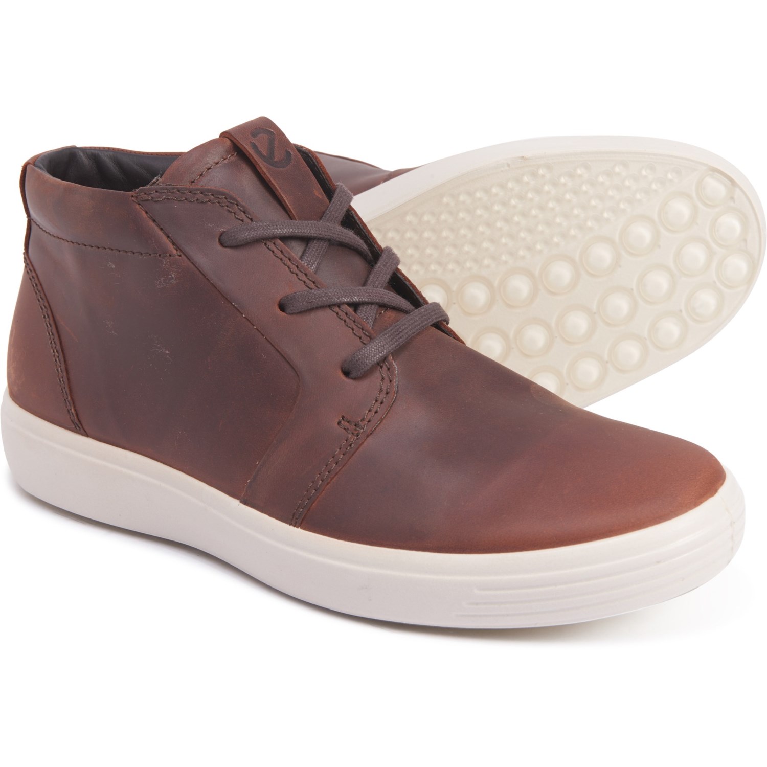 ecco mens leather sneakers