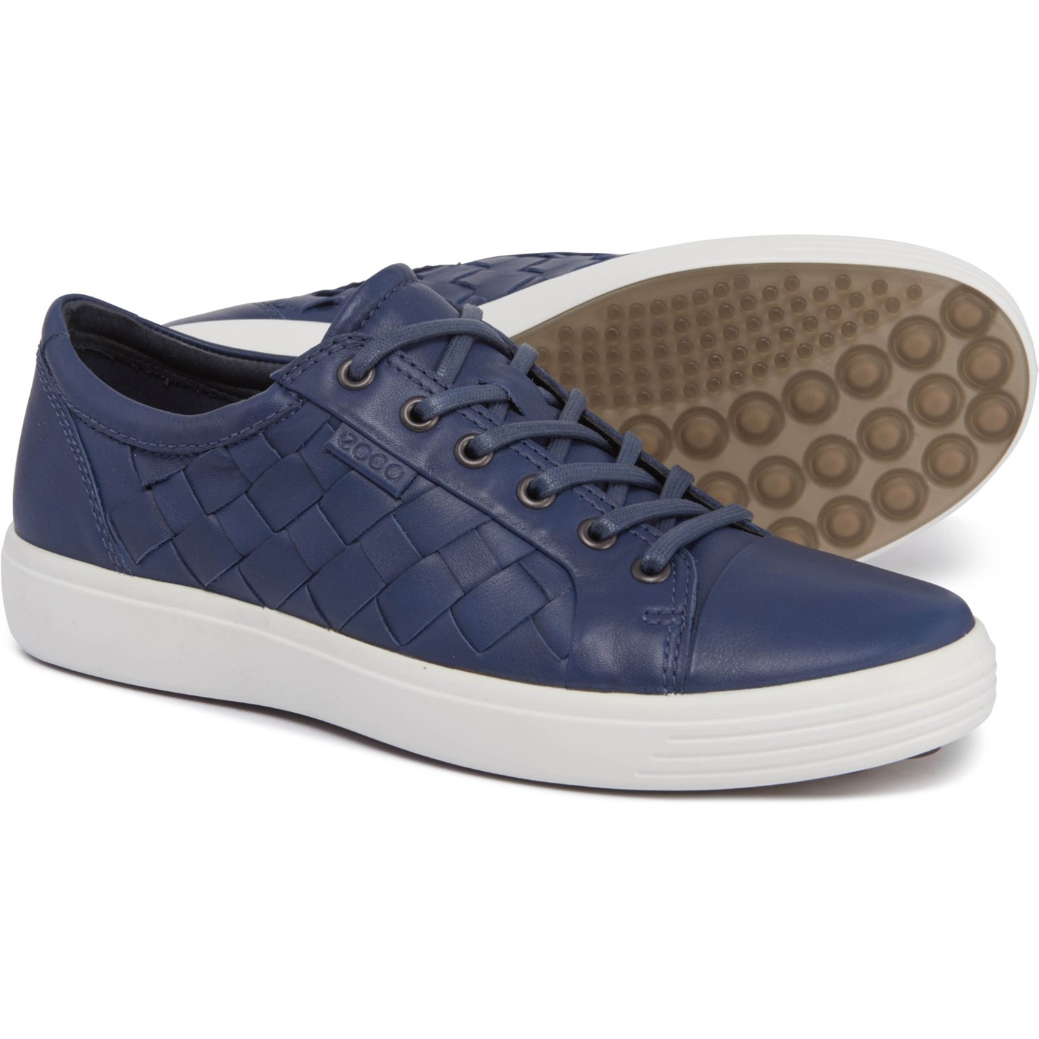ecco soft 7 sneakers leather for men in navy~p~746ny 01~1500.2