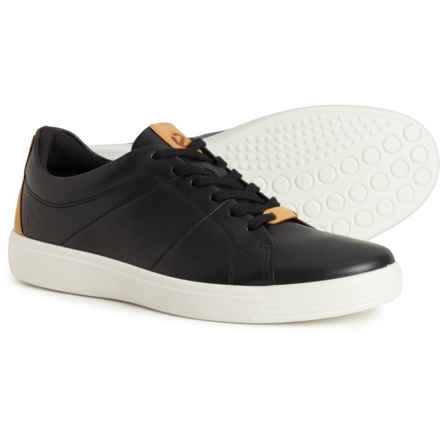 ECCO Soft Classic Sneakers - Leather (For Men) in Black