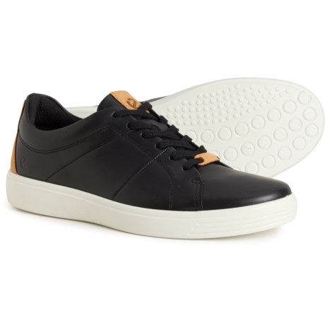 ECCO Soft Classic Sneakers - Leather (For Men) in Black