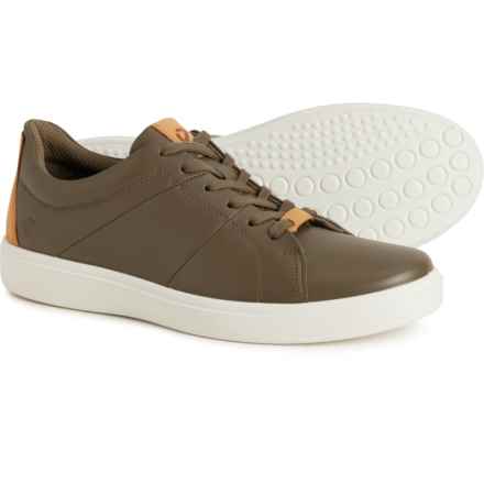 ECCO Soft Classic Sneakers - Leather (For Men) in Tarmac
