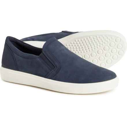 ECCO Soft Classic Sneakers - Nubuck, Slip-Ons (For Women) in Marine