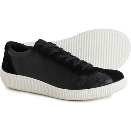 ECCO Soft Zero Sneakers - Leather (For Men) in Black Black