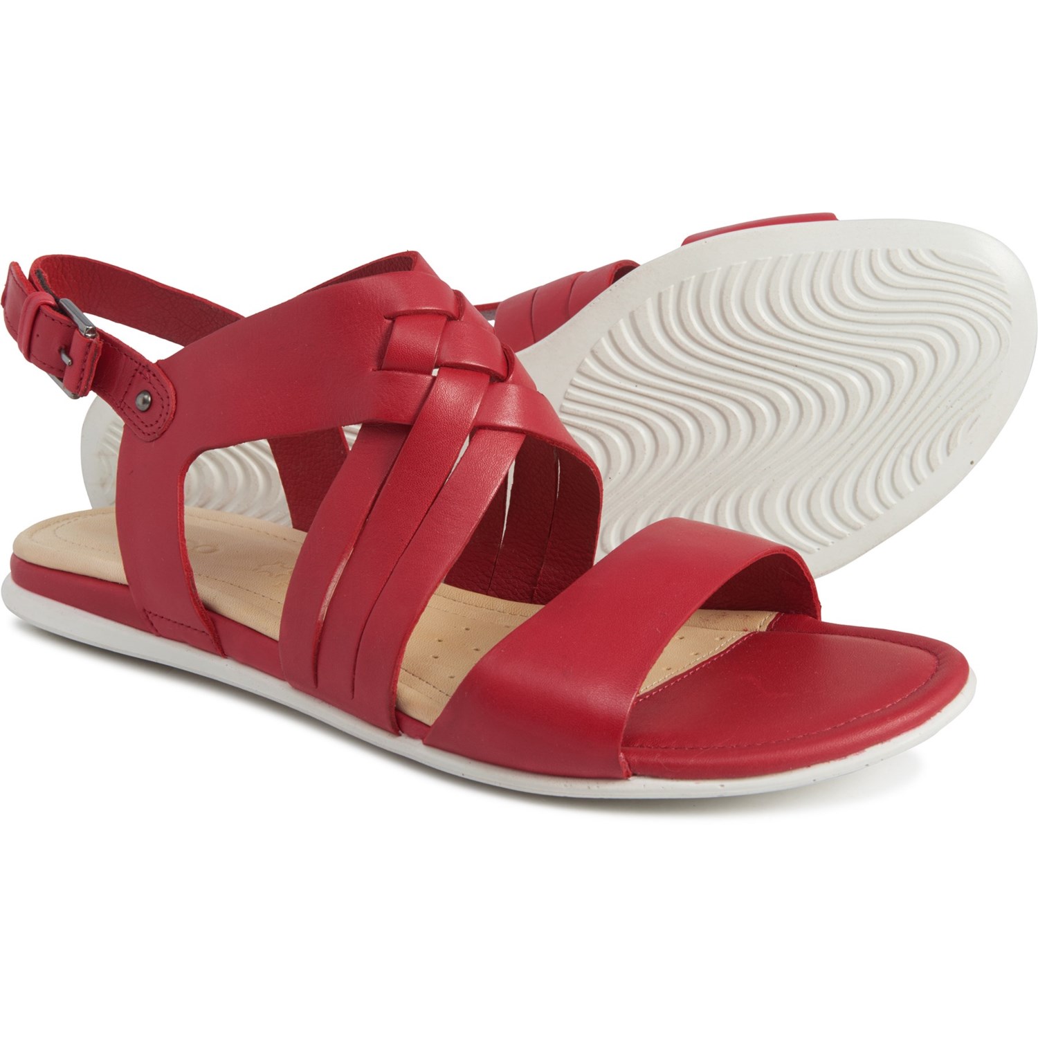 ecco sandals red