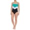 403UJ_2 Eco Swim Layered Ruffle Bandeau One-Piece Swimsuit (For Women)