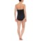 403UJ_3 Eco Swim Layered Ruffle Bandeau One-Piece Swimsuit (For Women)