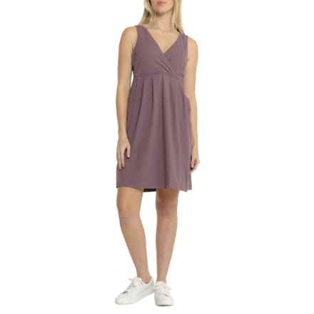 Eddie Bauer Aster Crossover Dress - UPF 50, Sleeveless in Dstyviolet