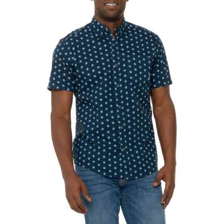 Eddie Bauer Baja Camp Shirt - Short Sleeve in Navy