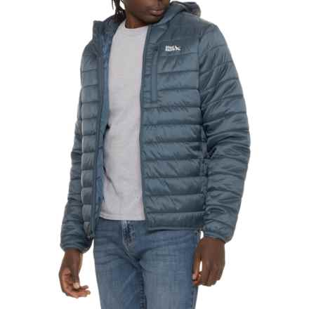 Eddie Bauer Baywood Hooded Packable Jacket - Insulated in Blue Fusion
