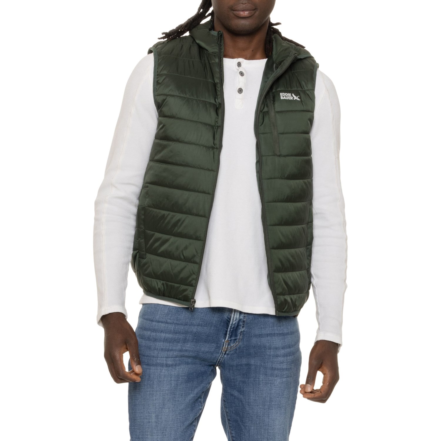 Gilet Eddie Bauer Homme Taille XL Vert – Parfait Pour La Pêche Et La Randonnée