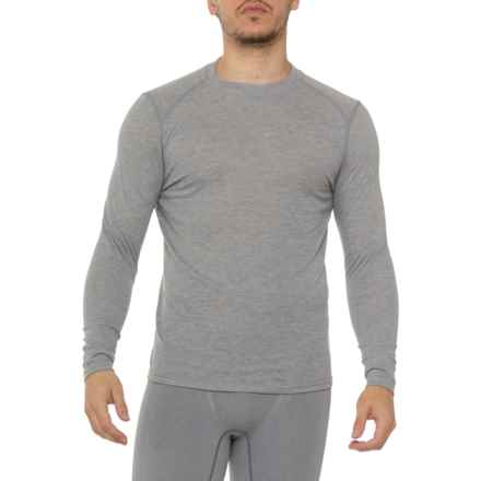 Eddie Bauer Bi-Layer Base Layer Top - UPF 50+, Long Sleeve in Grey Heather