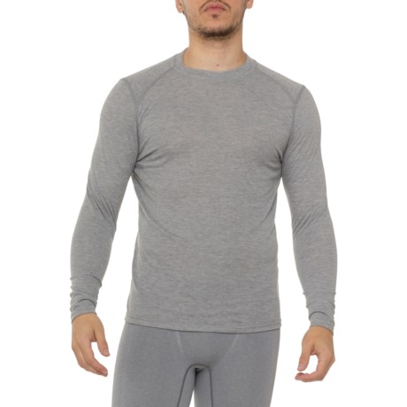 Eddie Bauer Bi-Layer Base Layer Top - UPF 50+, Long Sleeve in Grey Heather